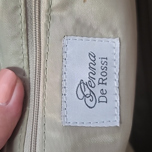 Genna de rossi floral purse with silver metallic look trim Y2K style - Picture 9 of 12